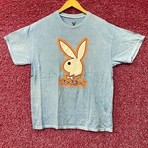 Playboy Bunny Logo Japanese Style Poster T-Shirt Medium